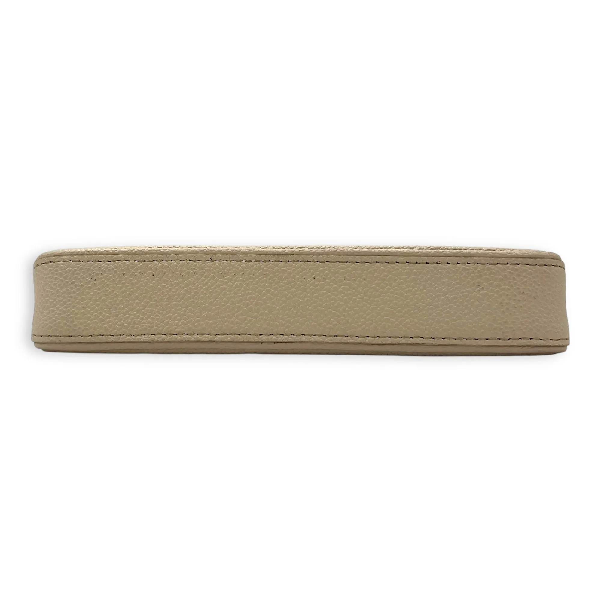Easy Pouch on Strap Crossbody Bag Beige in Monogram Empreinte Leather, Gold hardware
