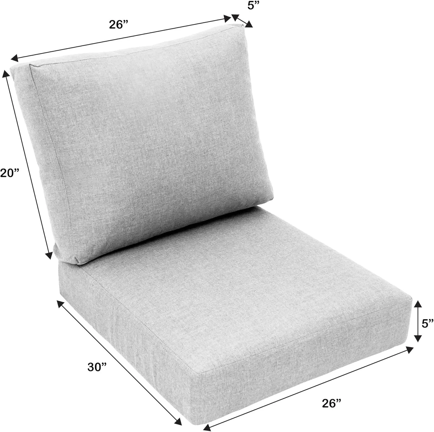 Eddie Bauer Cushion, 26" X 30" X 5", Canvas Jockey Red