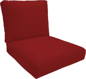 Eddie Bauer Cushion, 26" X 30" X 5", Canvas Jockey Red