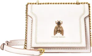 Elegant Bee Patch Crossbody Bag For Women,Chain Retro Bee Shoulder And Crossbody Small Square Bag.
