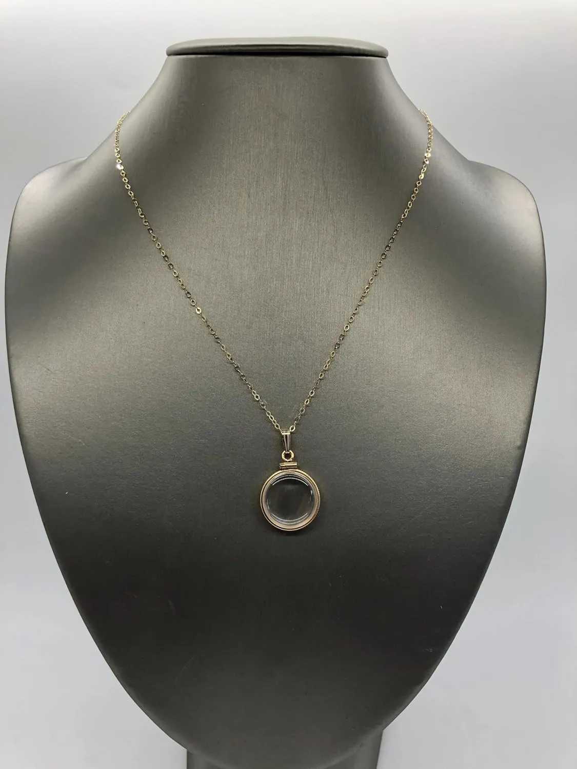Empty Customizable 18mm Handmade 14k Gold Filled Shaker Locket, dime sized Necklace w/Free Screwdriver Waiting For Your Little Treasures (Locket only with Bail)