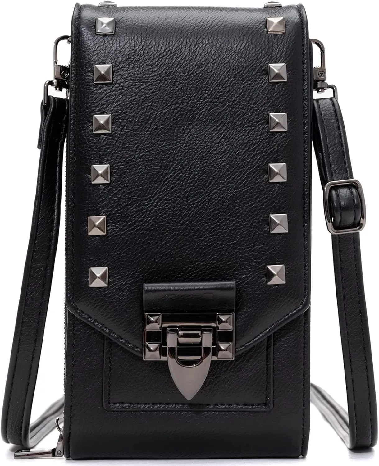 Eslcorri Small Crossbody Bags for Women Trendy - Vegan Crossbody Purse Wide Strap Ladies Shoulder Handbags Multi Zipper Pockets Wallet for Summer Travel Shopping