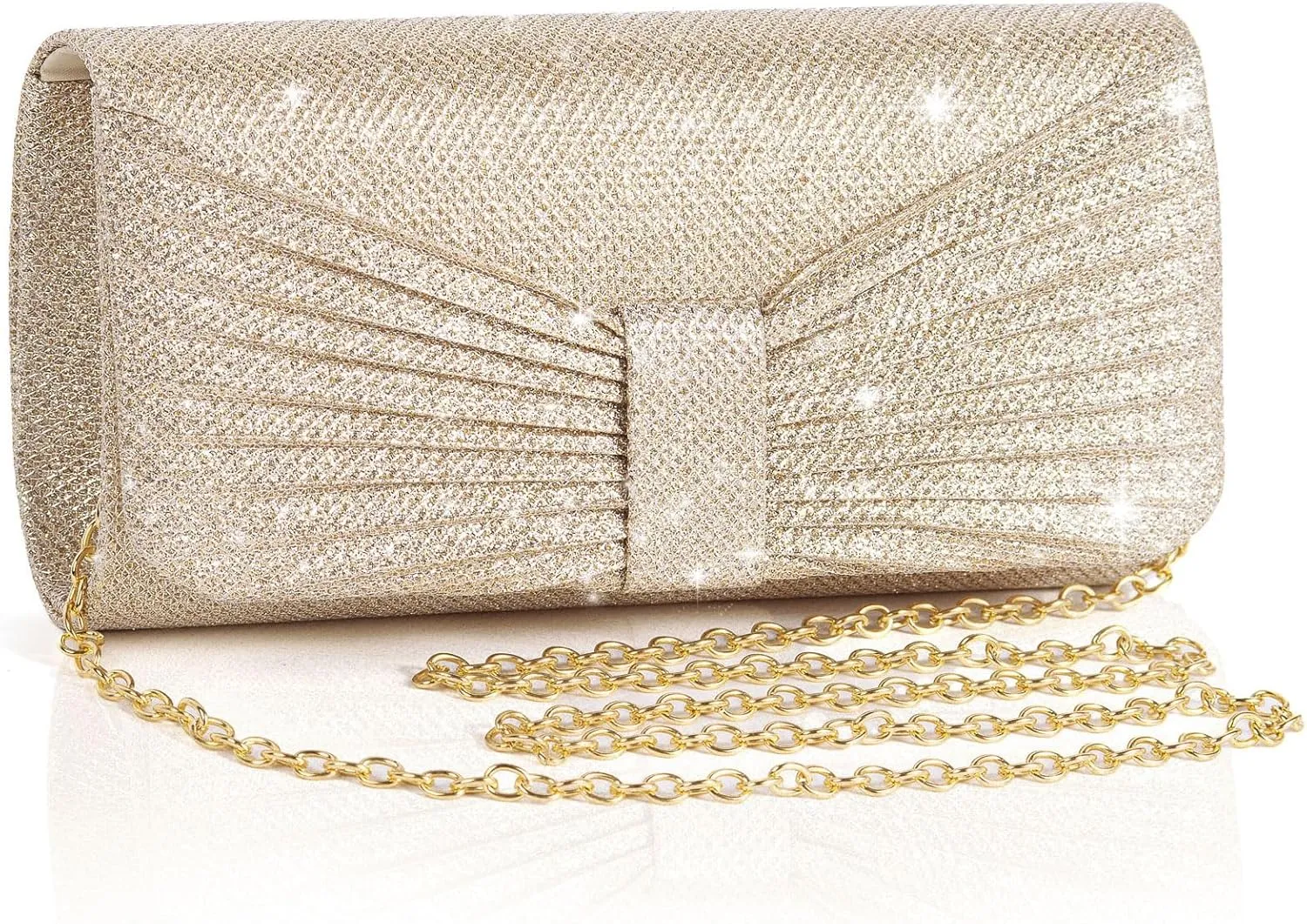 Evening Bag Clutch Purses for Women Wedding Bag Sparkling Party Handbag with Detachable Chain