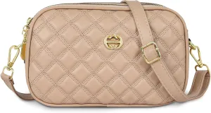 EXTREE Quilted Crossbody Bag, Trendy Design Shoulder Purse