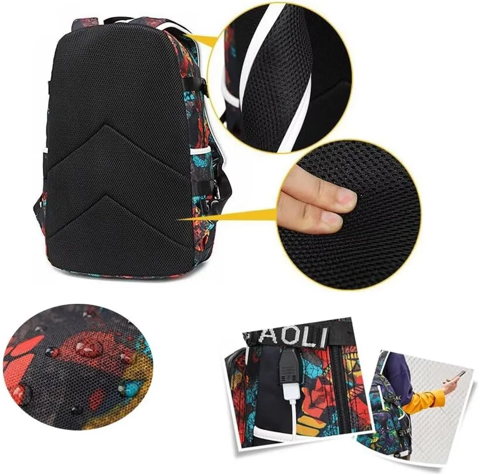 FANwenfeng Basketball Player GA34 Luminous Backpack Travel Backpack Fans Bag (Style 3)