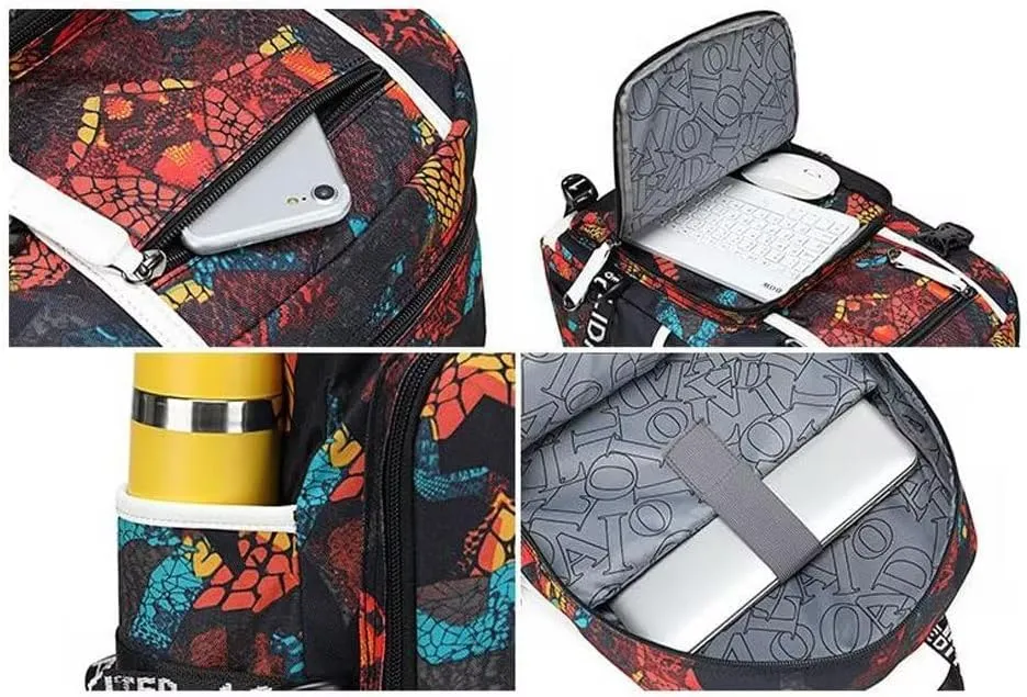 FANwenfeng Basketball Player GA34 Luminous Backpack Travel Backpack Fans Bag (Style 3)