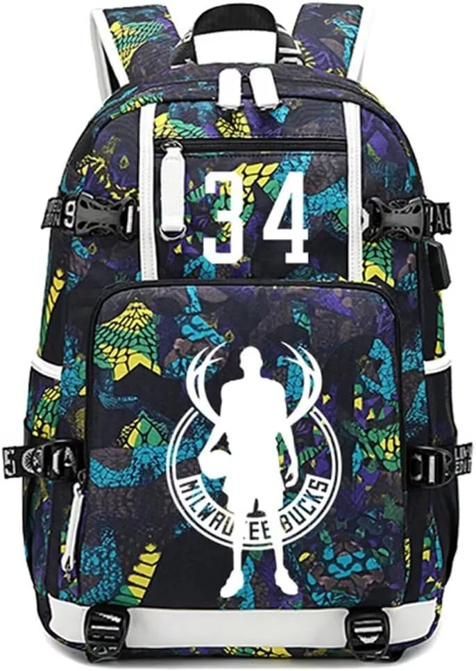 FANwenfeng Basketball Player GA34 Luminous Backpack Travel Backpack Fans Bag (Style 3)