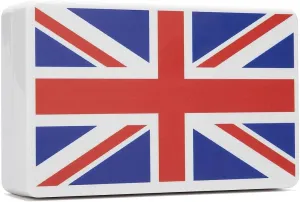 Fashion Box Clutch Handbag Shoulder Bag - American Flag, British Flag, Canadian Flag