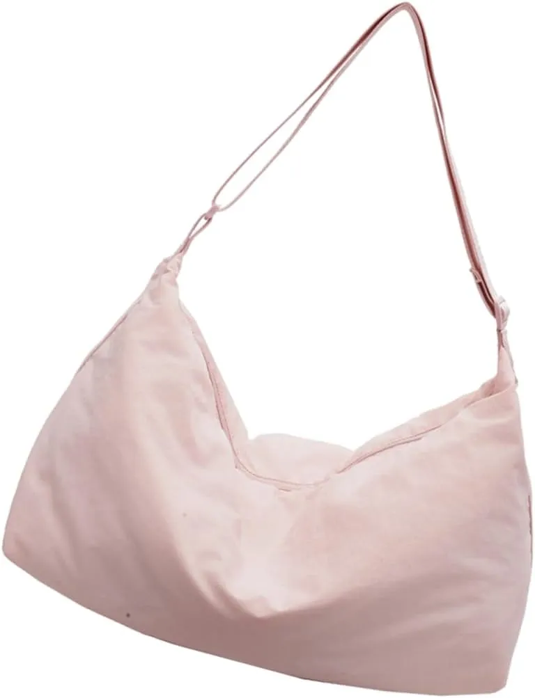 Fashion Nylon Crossbody Bag For Ladies Large Compartment Shoulder Purse Armpit Bag For Students And Commuters