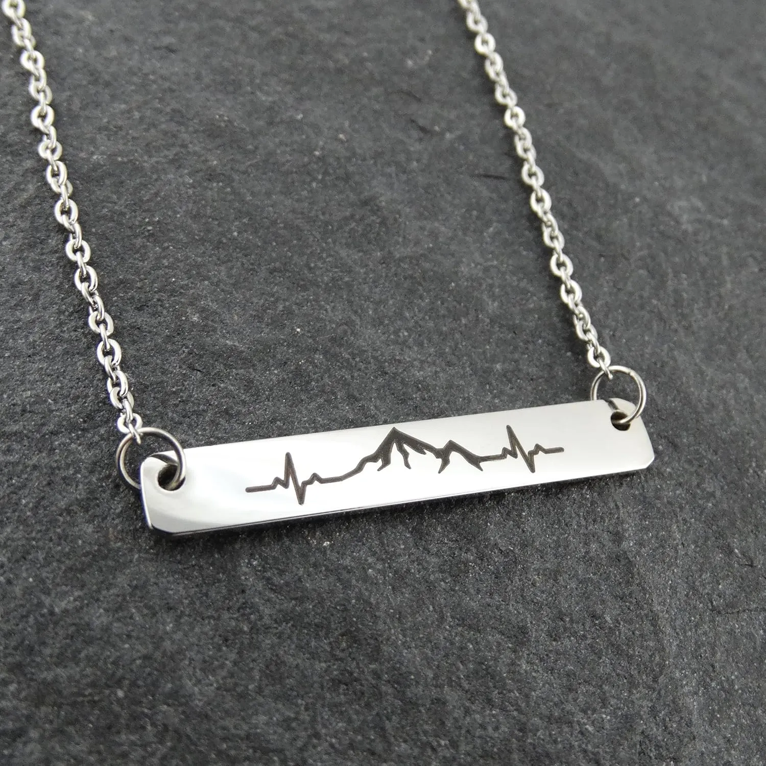 FashionJunkie4Life Mountain Pendant Necklaces for Men and Women