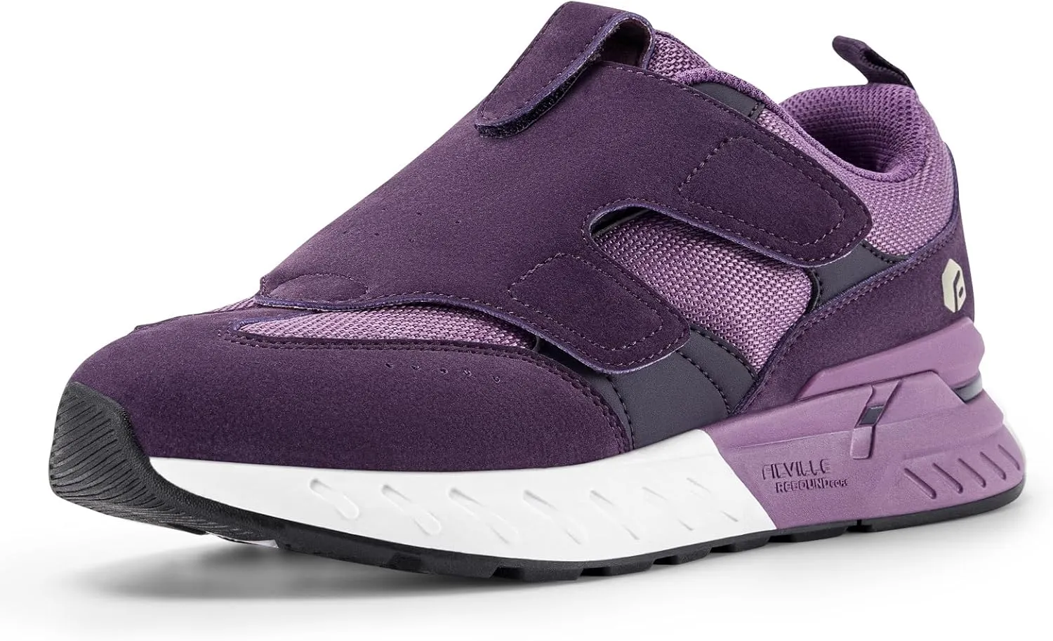 FitVille Diabetic Shoes for Women Wide Width Shoes with Strap Closure Slip-on Sneaker for Wide Feet - Rebound Core V10