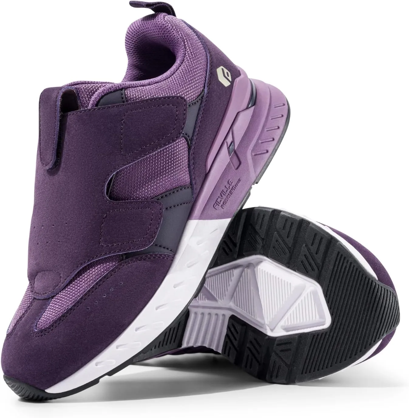 FitVille Diabetic Shoes for Women Wide Width Shoes with Strap Closure Slip-on Sneaker for Wide Feet - Rebound Core V10