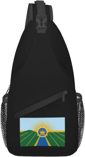 Flag Of Imperial County, California Crossbody Bags For Women Men Chest Backpack Gym Shoulder Bag Travel Outdoor Sports Casual Crossbody Bags