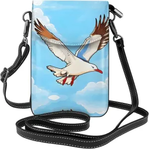 Flying Seagulls Women's crossbody bag, crossbody phone bag, tassel wallet with shoulder strap, best gift for women.