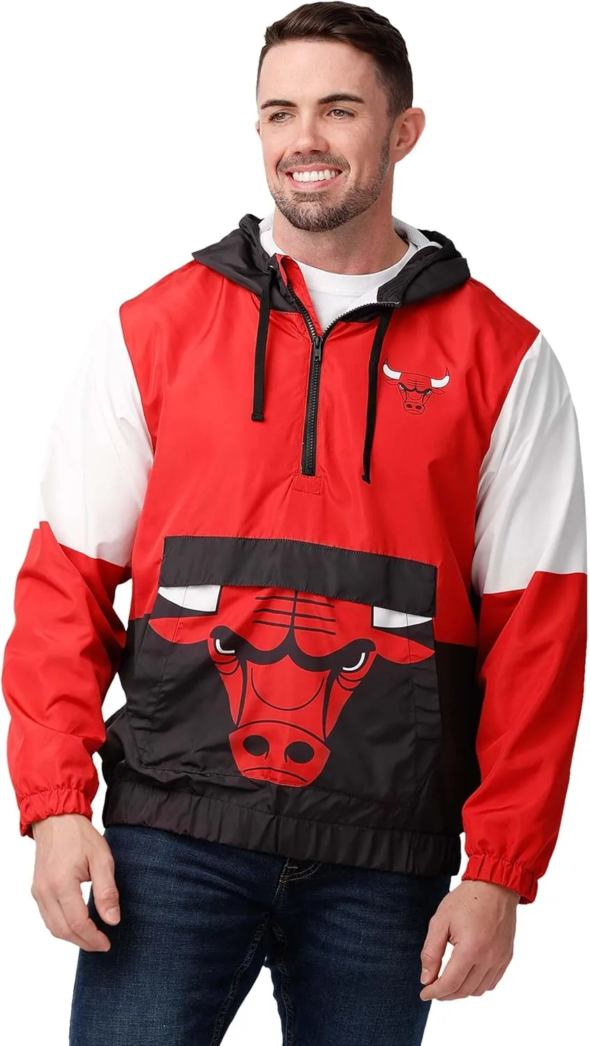 FOCO Men's NBA Team Logo Warm-up Windbreaker Jacket