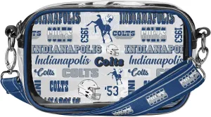 FOCO NFL Logo Retro Print Clear Crossbody Bag, Team Color