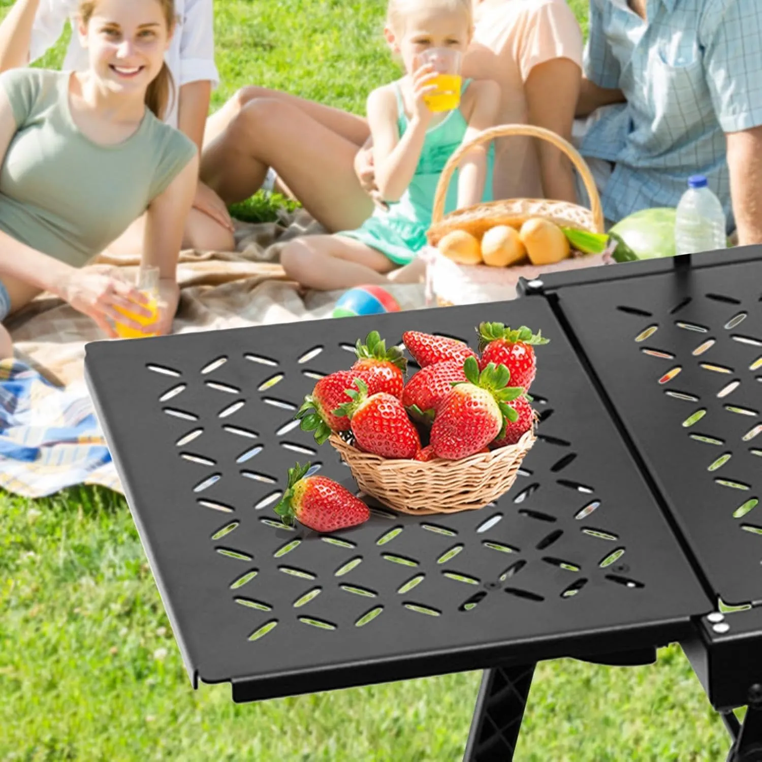 Folding Table Combination Unit Plate - Camp Table Plate, Extendable Table Plates | Extendable Table Plates with High-Precision Cutting, Camping Tables Supplies for Barbecue, Picnic, Fishing, Camping