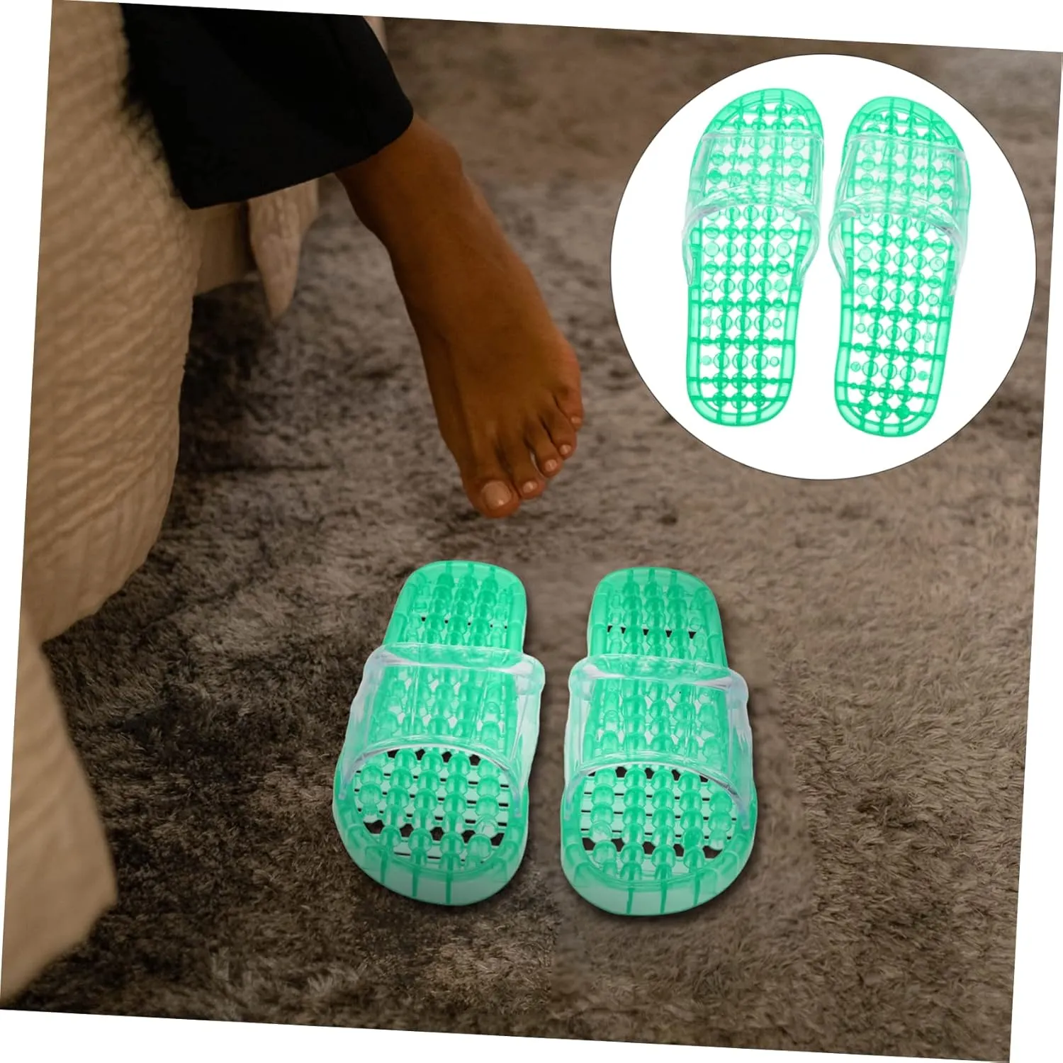 Foot Massage Slippers for Women Shower Shoes Washable House Slippers Design