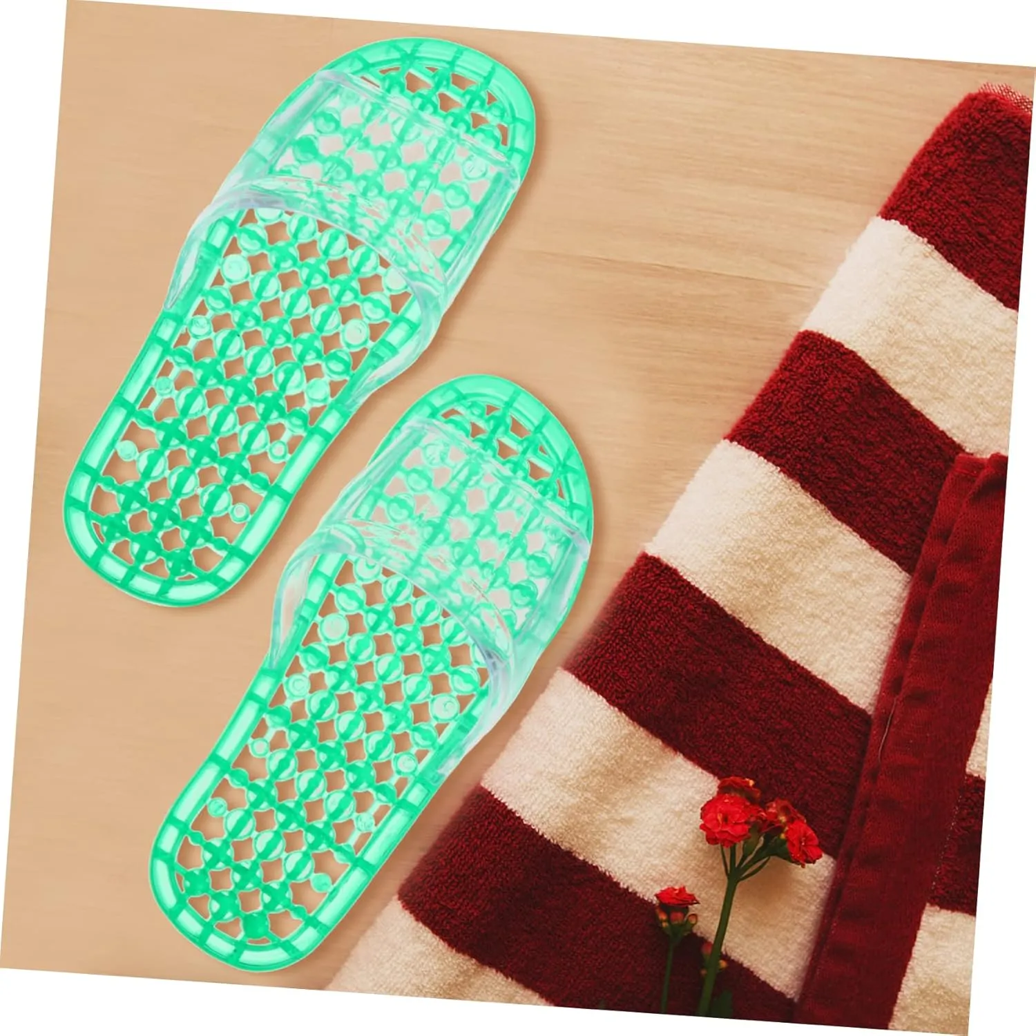 Foot Massage Slippers for Women Shower Shoes Washable House Slippers Design