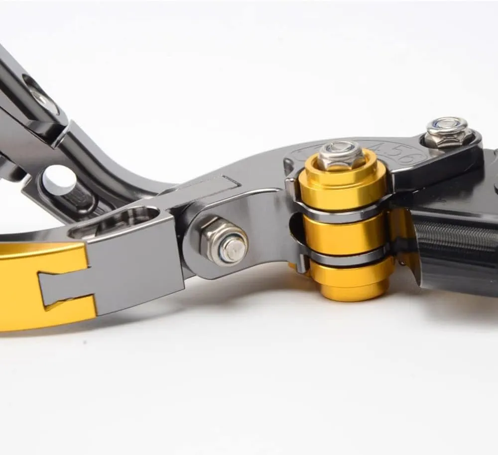 for CFMOTO Ibex 450 Ibex 800/ E/T/S Retractable Foldable Brake Lever Clutch Lever, CNC Aluminum Alloy Made (Black)