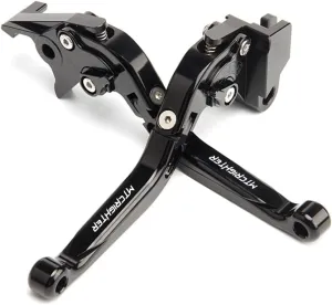 for CFMOTO Ibex 450 Ibex 800/ E/T/S Retractable Foldable Brake Lever Clutch Lever, CNC Aluminum Alloy Made (Black)