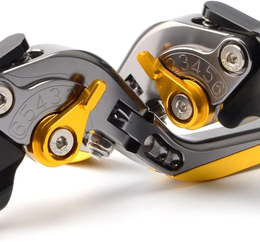 for CFMOTO Ibex 450 Ibex 800/ E/T/S Retractable Foldable Brake Lever Clutch Lever, CNC Aluminum Alloy Made (Black)