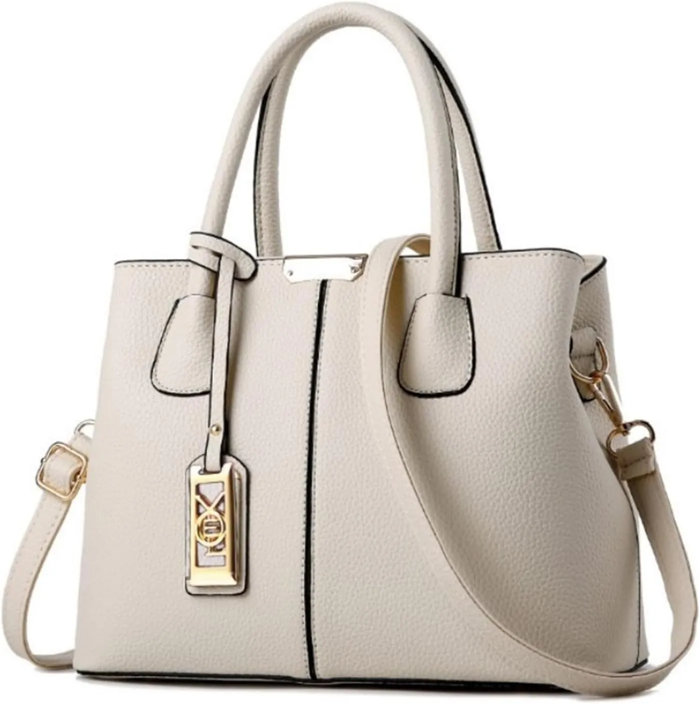FZVYD Crossbody Wallet,Women Top Handle Satchel Handbag Leather Classic Crossbody Bag Fashion Ladies Elegant Shoulder Bag Tote Purse 2024 White-ba