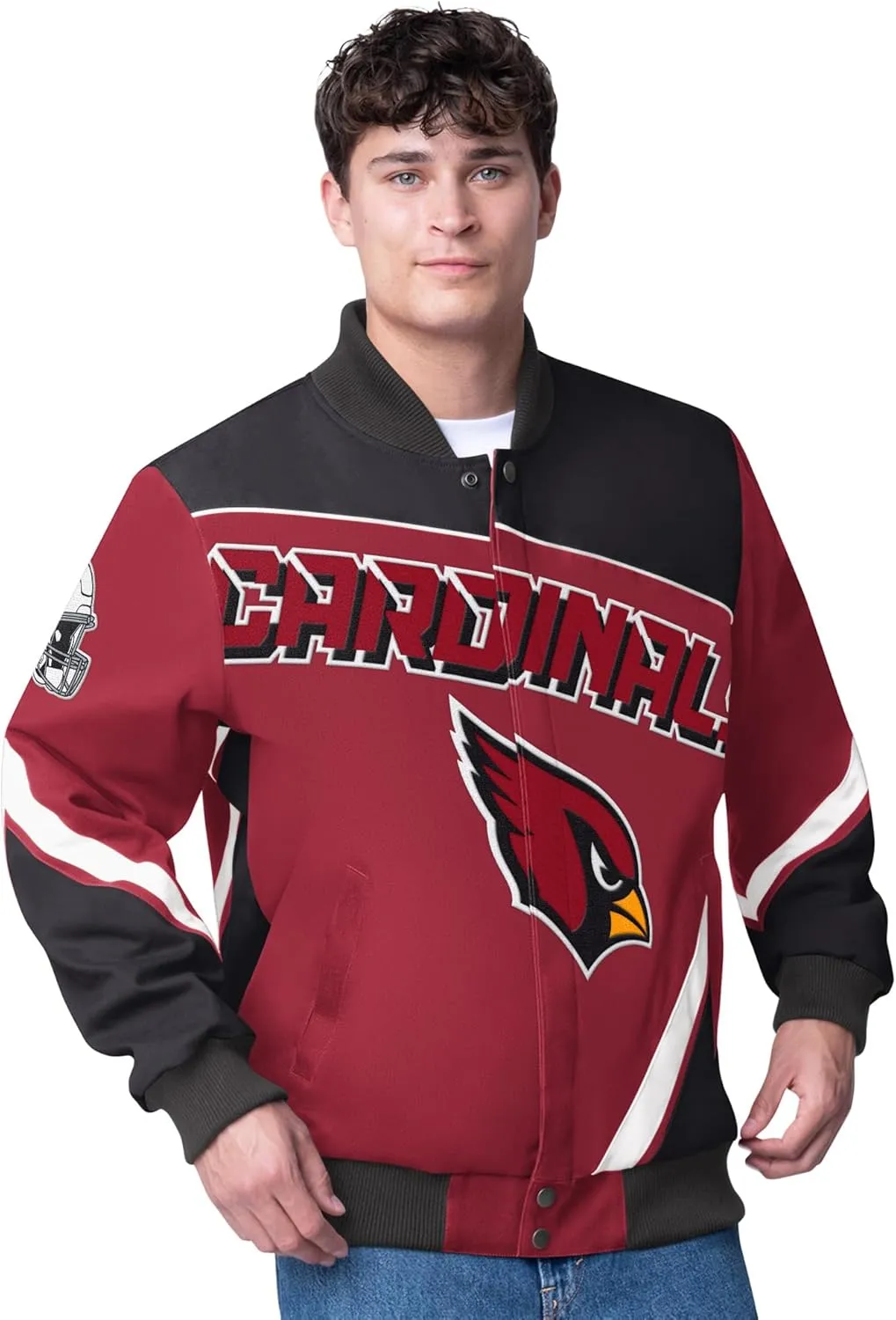 G-III Sports Men's NFL Maximum Racing Full-Snap Jacket