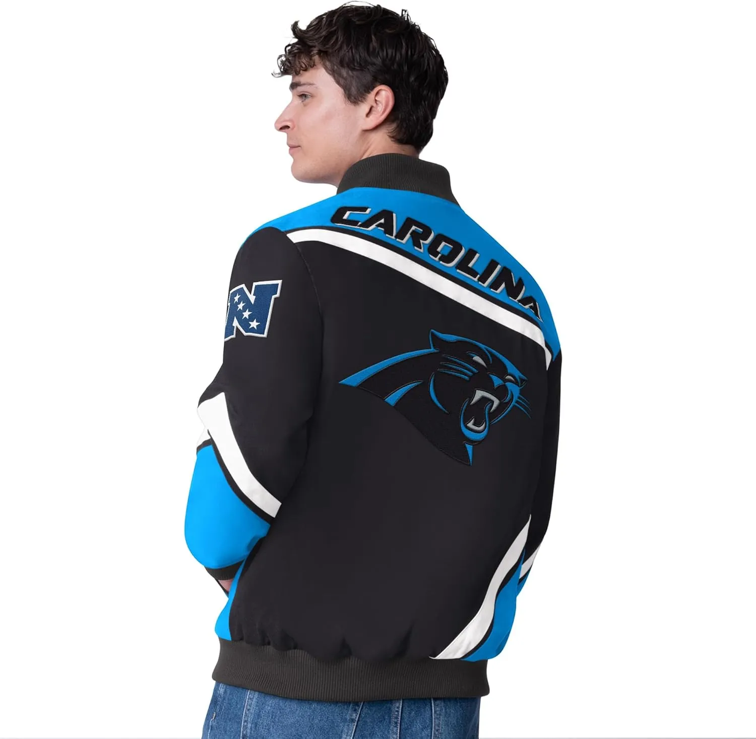 G-III Sports Men's NFL Maximum Racing Full-Snap Jacket