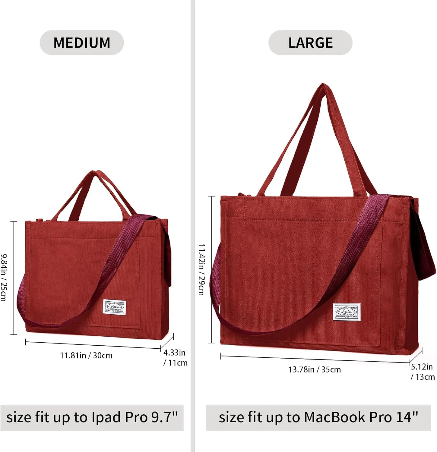 GAEKEAO Corduroy Tote Bag for Women Hobo Crossbody Bag Purse Shoulder Handbags Satchel Bag