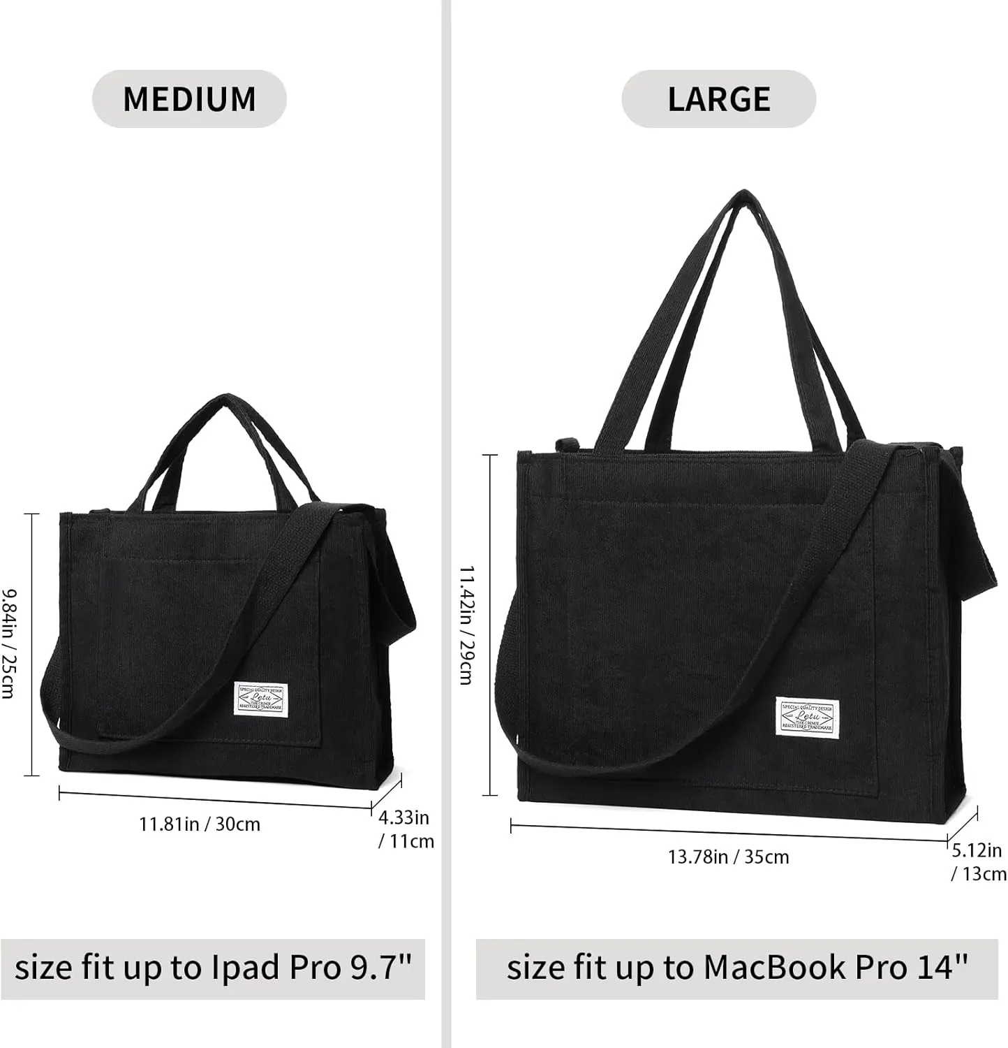 GAEKEAO Corduroy Tote Bag for Women Hobo Crossbody Bag Purse Shoulder Handbags Satchel Bag