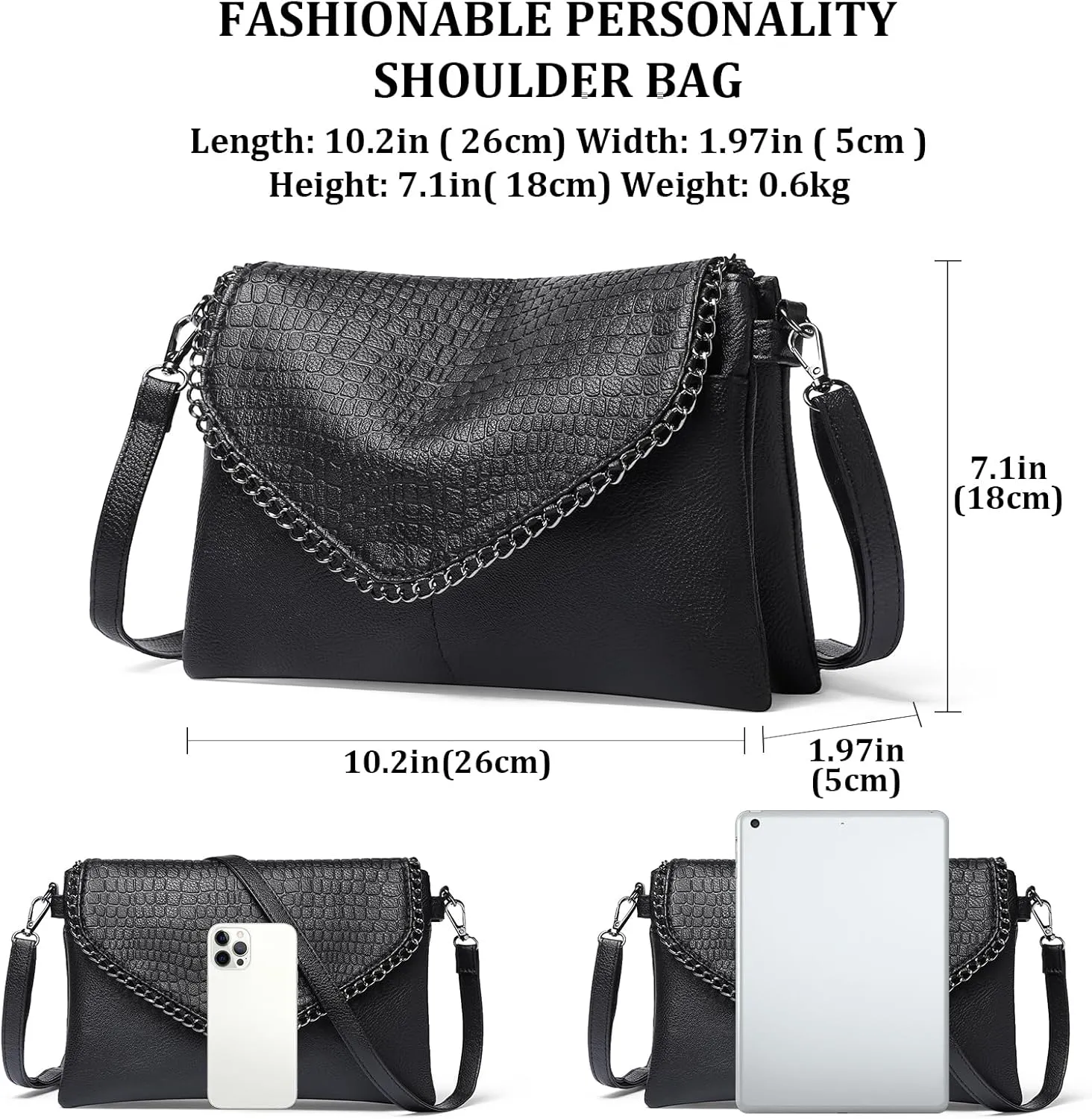 GAEKEAO Crossbody Bags for Women Small Genuine Leather Shoulder Handbag Clutch Purses Cross Body Bag with Wristlet