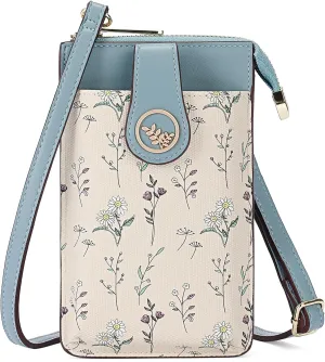 GAEKEAO Small Crossbody Bags for Women Leather Cell Phone Purse Bag Wallet with RFID Blocking Credit Card Slots