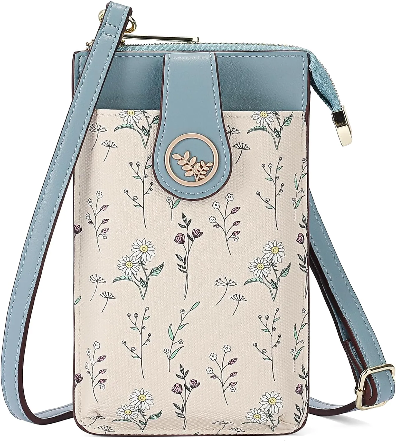 GAEKEAO Small Crossbody Bags for Women Leather Cell Phone Purse Bag Wallet with RFID Blocking Credit Card Slots