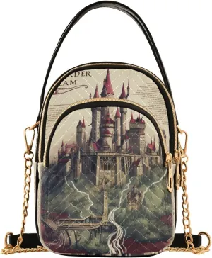 GAIGEO Fantasy World Flower Sea Crossbody Bag with Strap, Lady Crossbody Bag, Crossbody Bag Purse for Women