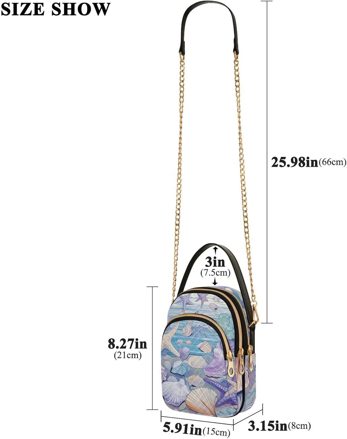 GAIGEO Food Woman Crossbody Bag, Fashion Crossbody Bag Casual Crossbody Purse