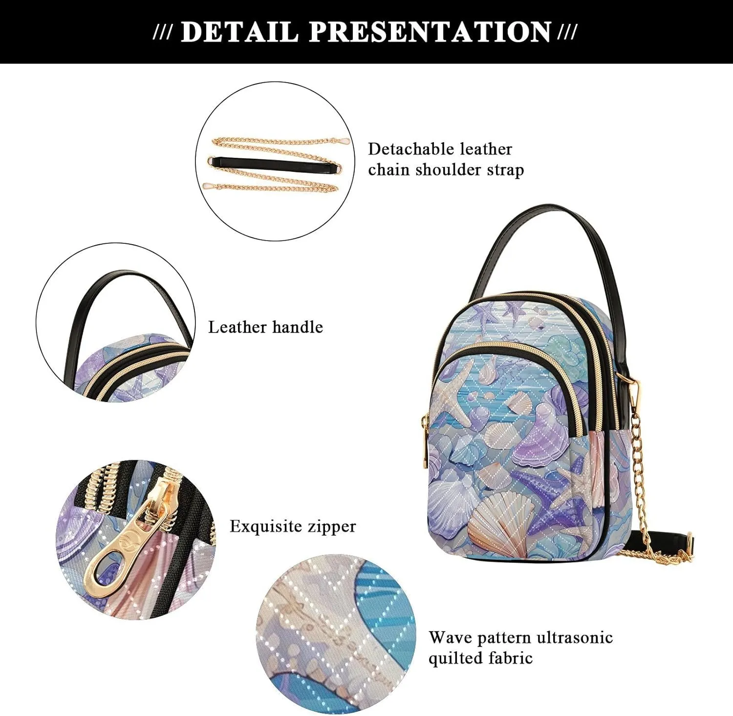 GAIGEO Food Woman Crossbody Bag, Fashion Crossbody Bag Casual Crossbody Purse