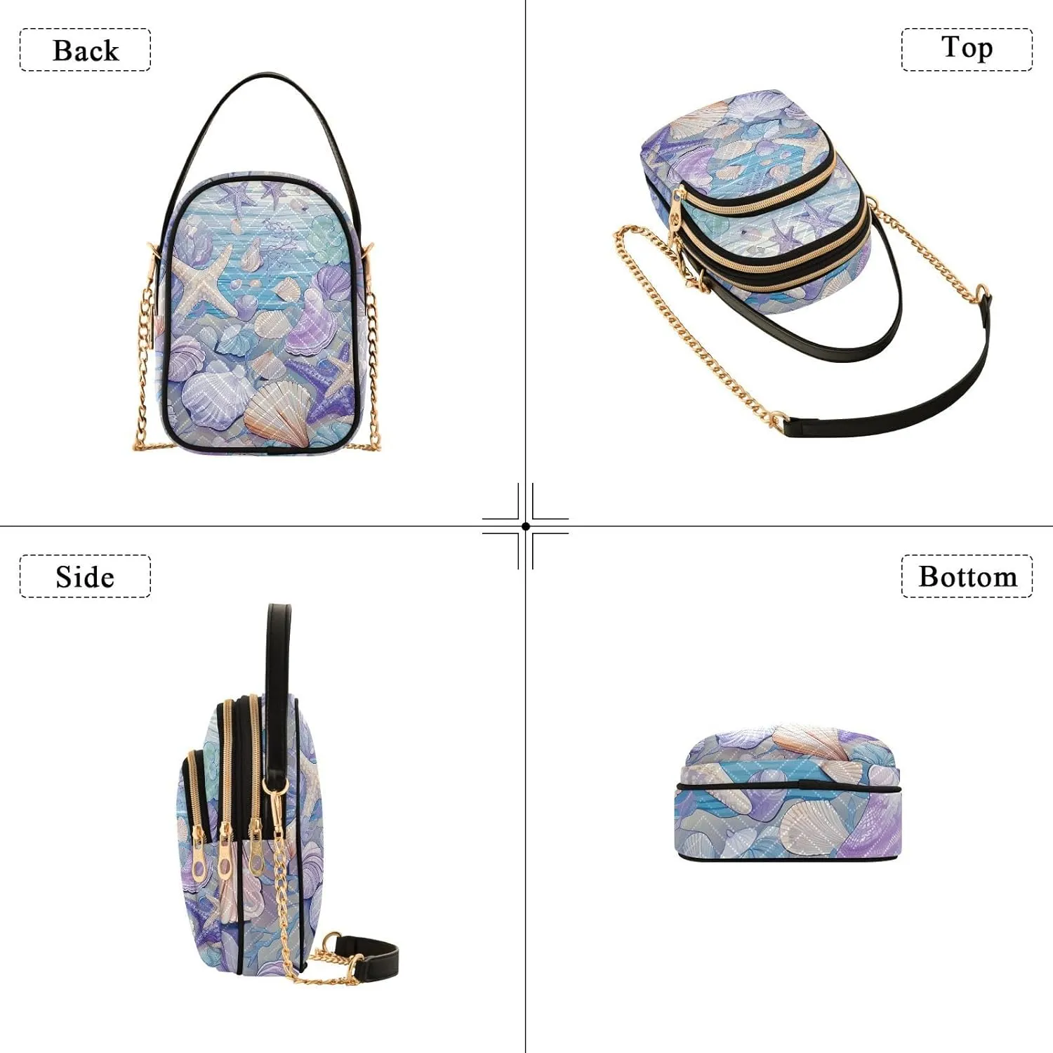 GAIGEO Food Woman Crossbody Bag, Fashion Crossbody Bag Casual Crossbody Purse