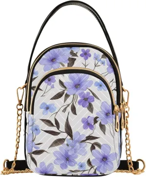 GAIGEO Watercolor Pink and White Flower Shoulder Purse Crossbody, Woman Crossbody Bag, Small Handbags Crossbody for Women