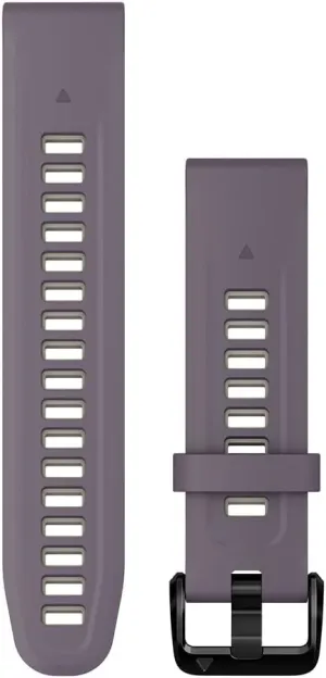 Garmin QuickFit 20 mm Watch Band - Deep Orchid/Light Sand Silicone Band