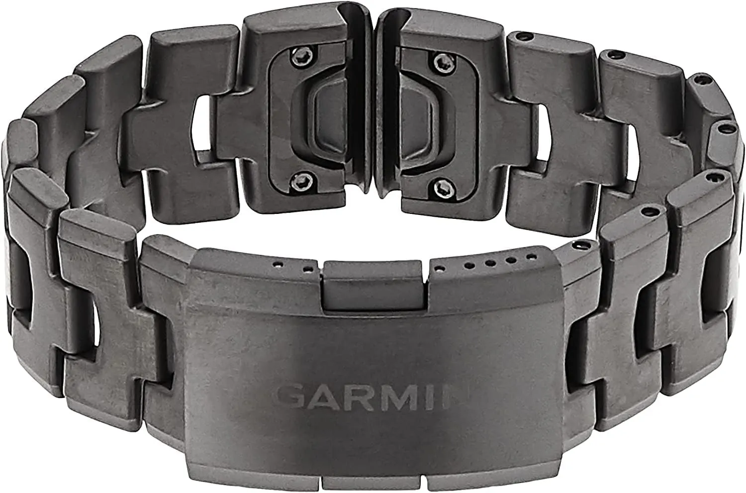 Garmin QuickFit 22 Watch Band - Vented Titanium Bracelet with Carbon Gray DLC Coating