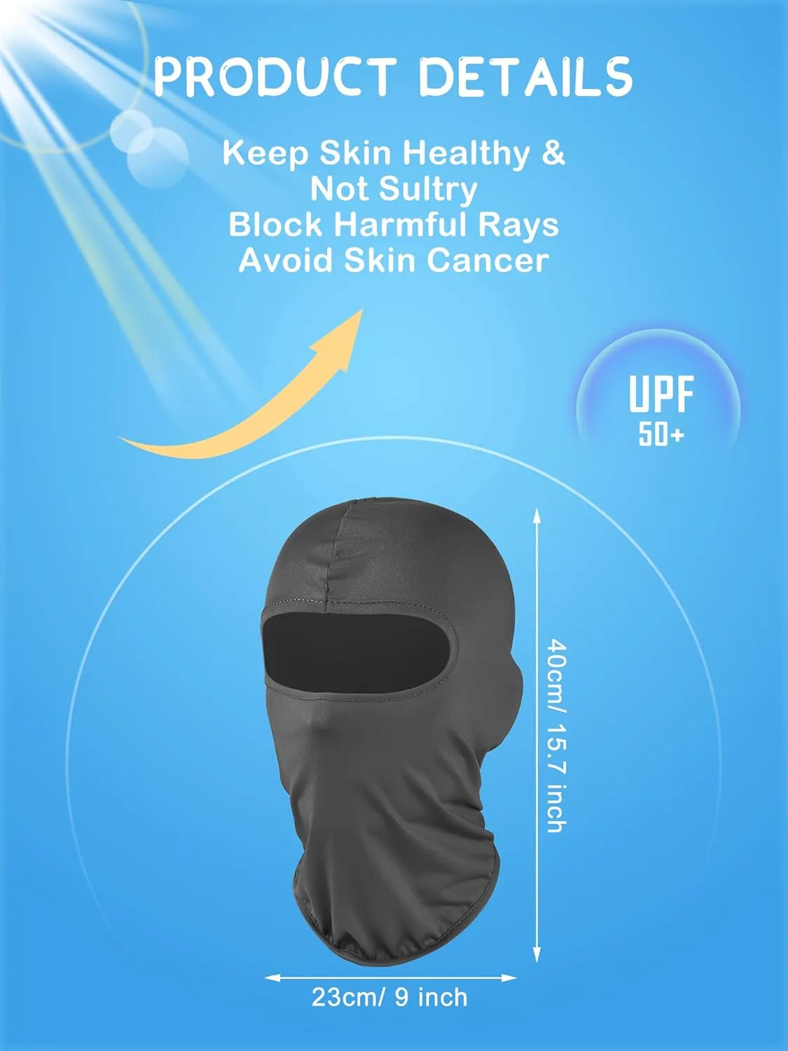 Geyoga 12 Pcs Ski Mask for Men Full Face Cover Winter Face Mask UV Sun Protection Balaclava for Women Outdoor Cycling