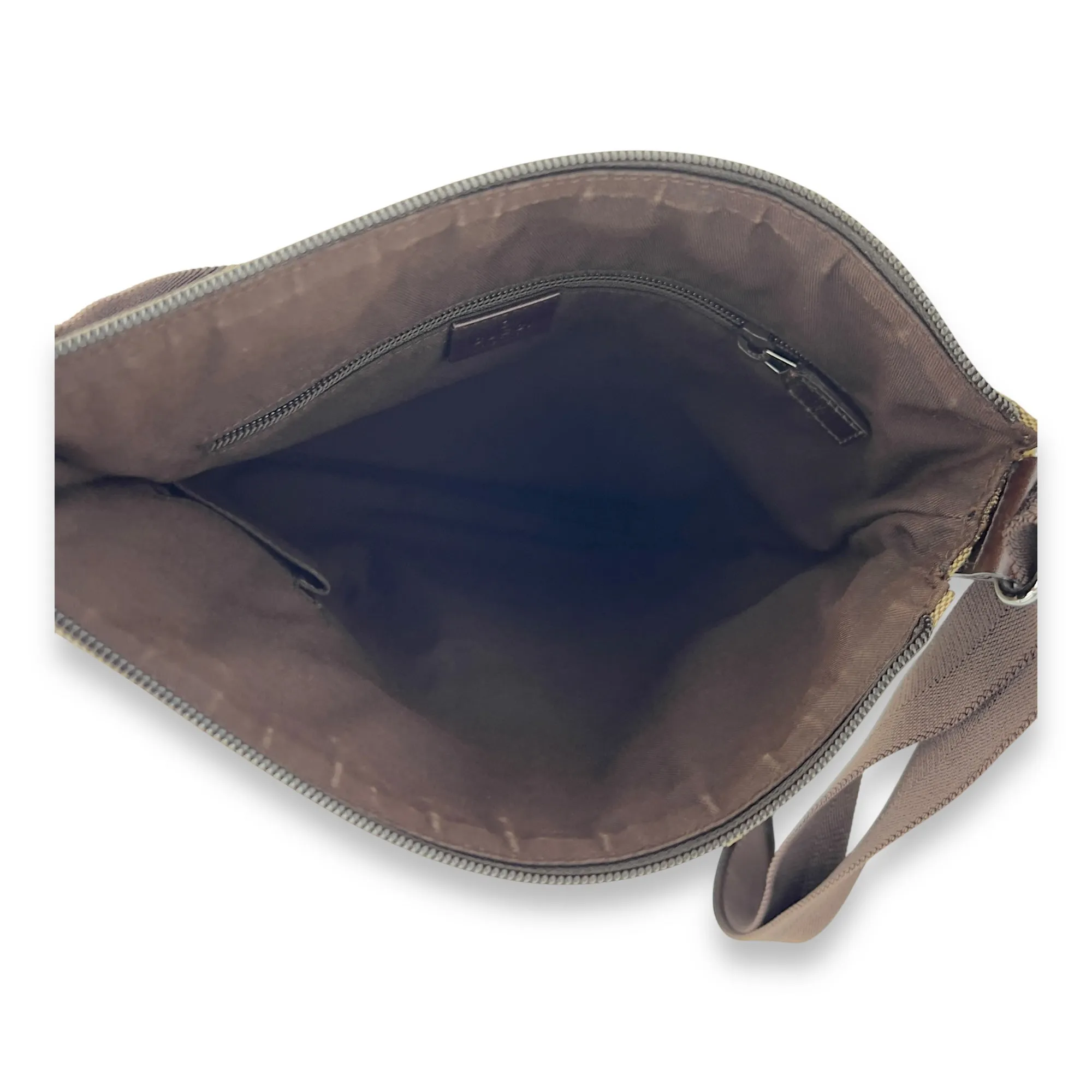 GG Crossbody Bag Brown in Canvas, Gold hardware