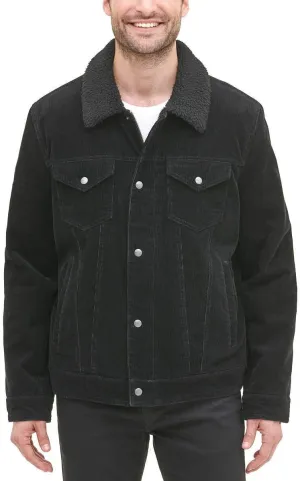 G.H. Bass Men's Corduroy Sherpa Trucker Jacket