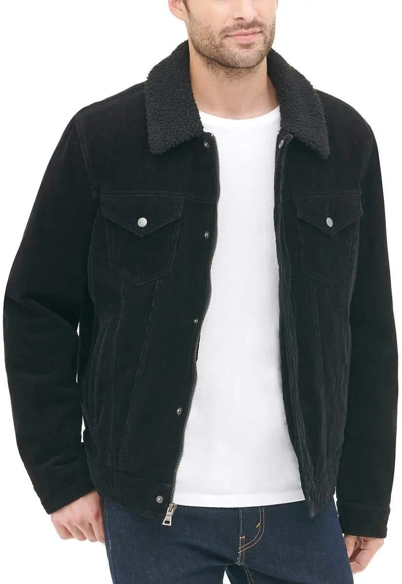 G.H. Bass Men's Corduroy Sherpa Trucker Jacket
