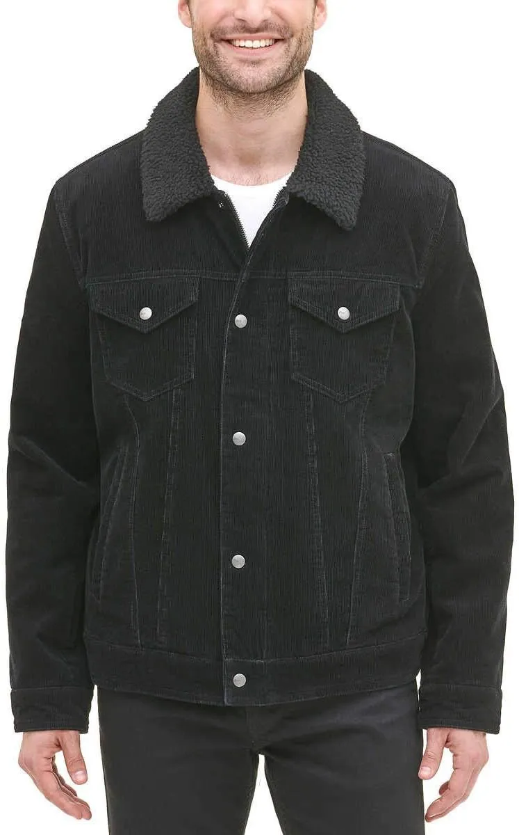 G.H. Bass Men's Corduroy Sherpa Trucker Jacket