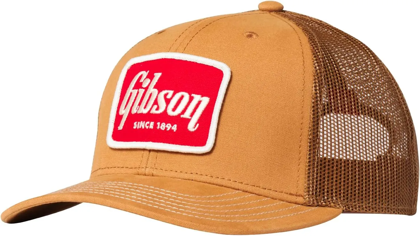Gibson Canvas Trucker Hat, Tan