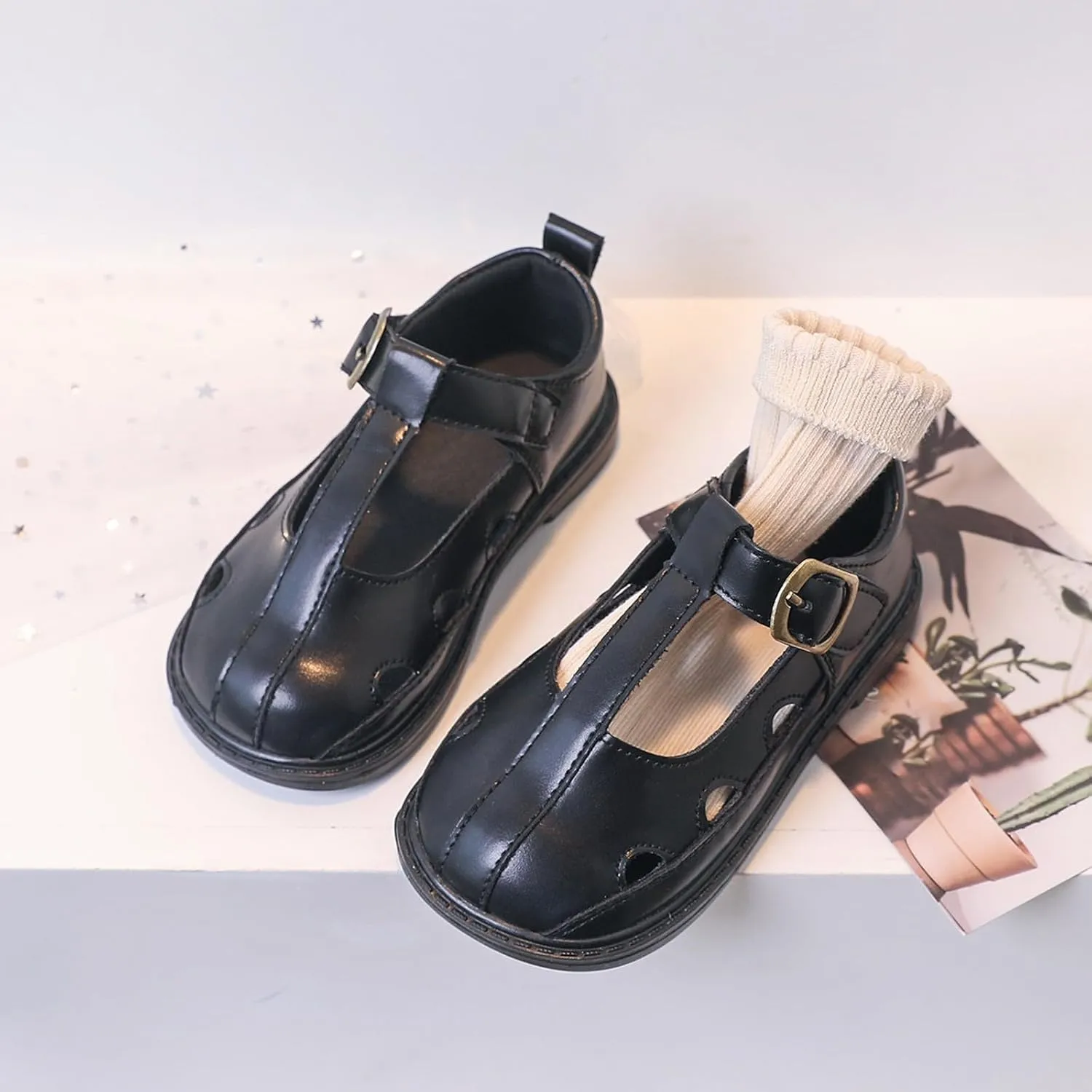 girls white sandal Sandals Gentlemen's Sandals Lady's Shoes Hollowed Out Shoes