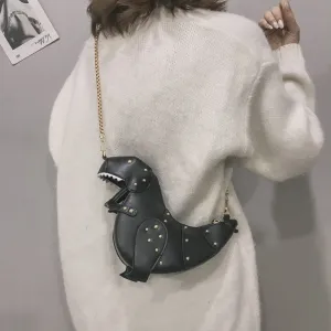 Girly Fashion Three-dimensional Dinosaur Doll Chain Crossbody Bags