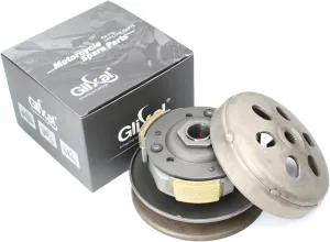 Glixal GY6 125cc 150cc Rear Clutch Driven Pulley with Clutch Bell for 152QMI 157QMJ Scooter Moped ATV Go-Kart Engine